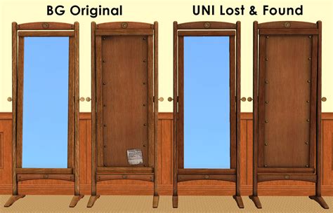 Mod The Sims - Maxis "Lost & Found" University CAS Mirror Recolour