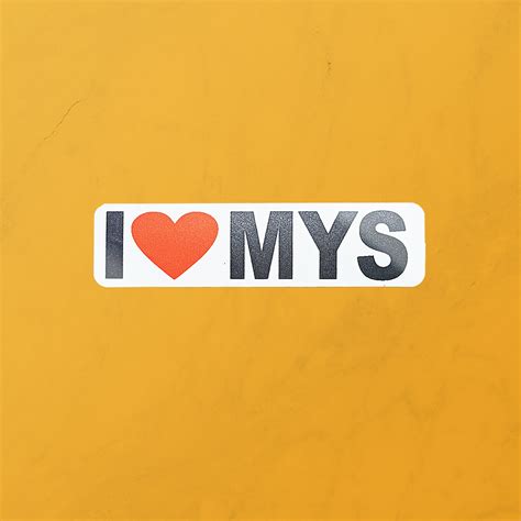 I LOVE MYSR-STICKER | Iruve