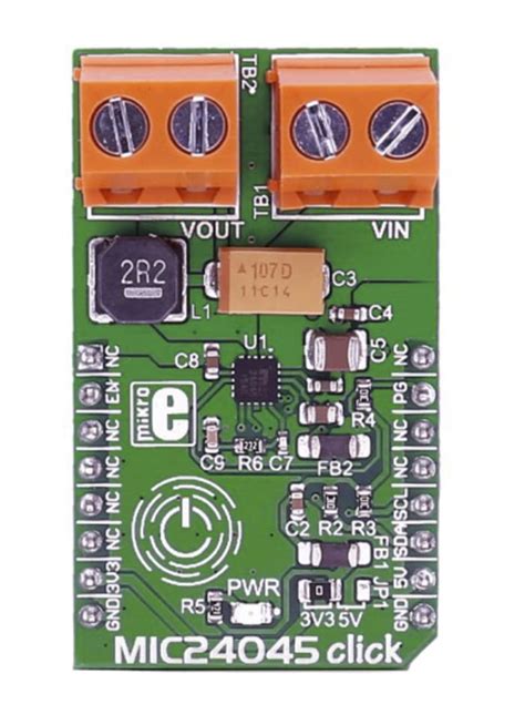 MIKROE-2574 MikroElektronika | MikroElektronika MIC24045 Click Power ...