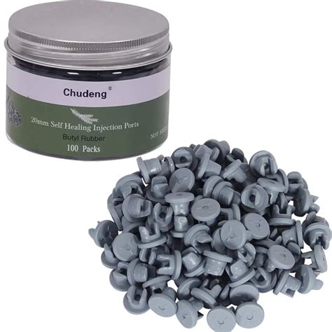 Buy 20mm Vial Rubber Stoppers-Two Legs(100 Count) Mushroom Self Healing ...