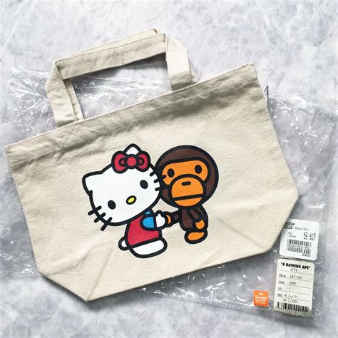 Bape BAPE x HELLO KITTY A Bathing Ape BABY MILO HAND SMALL BAG | Grailed