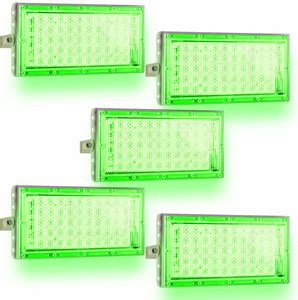 MLD Led Flood Light AC 220V Brick | green | 20 Watt | Pack Of 5 Flood ...