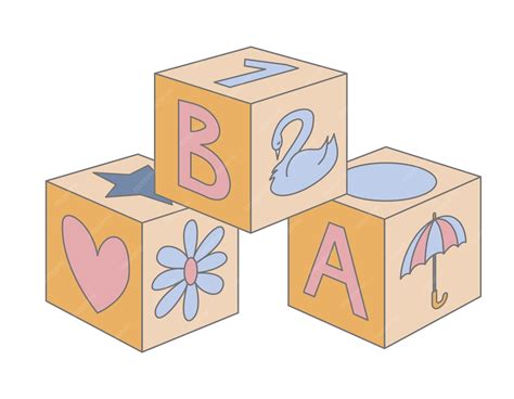 Blue Baby Blocks Clip Art