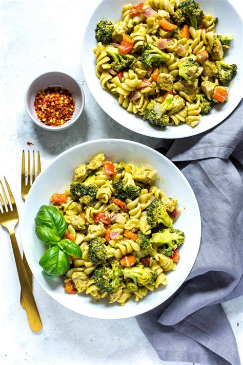 Instant Pot Chicken Pesto Pasta - Eating Instantly