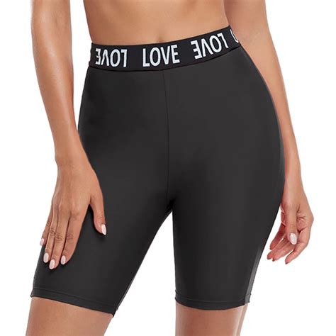 Womens Swimsuits Plus Size Swim Pants High Waist Swim Shorts Swimsuit ...