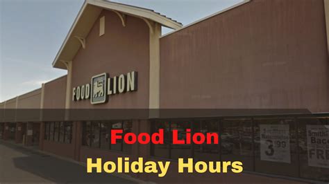 Food Lion Hours Thanksgiving Day Navigating the Holiday Rush - Crown ...