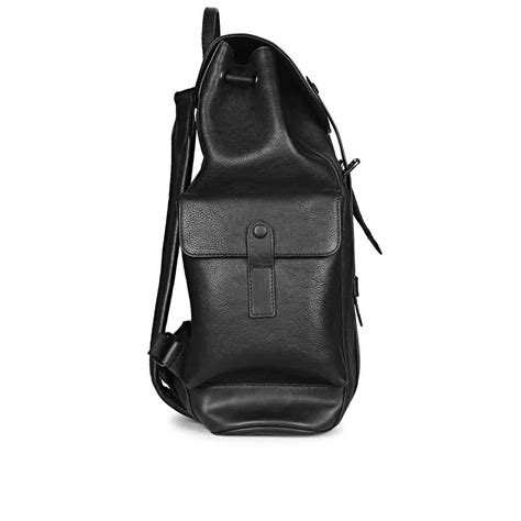 Capri Black Leather Oversized Structured Backpacks – SaintG India