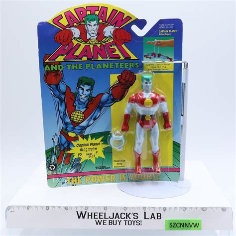 Captain Planet W/ Ring Captain Planet 1991 Tiger Toys NEW MOSC SEALED ...