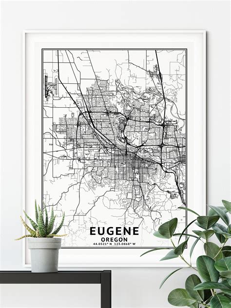Eugene Oregon Map