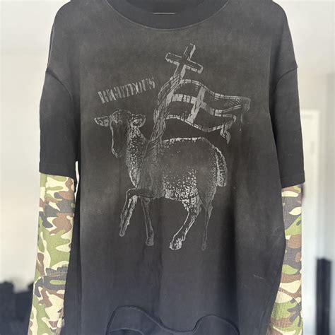 We Are Righteous Camo Thermal crop Faded wash good fit | Depop