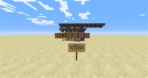 Image result for Minecraft Compact Sorting System
