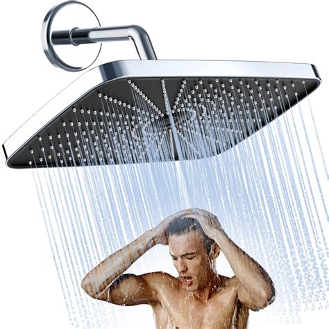 Shower Head,12 Inch Rain Shower Head High Pressure,Rainfall Detachable ...