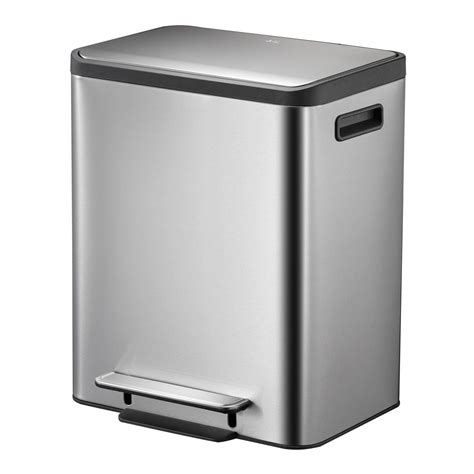 EKO EcoCasa Tretmülltrenner Edelstahl 2x15 Liter