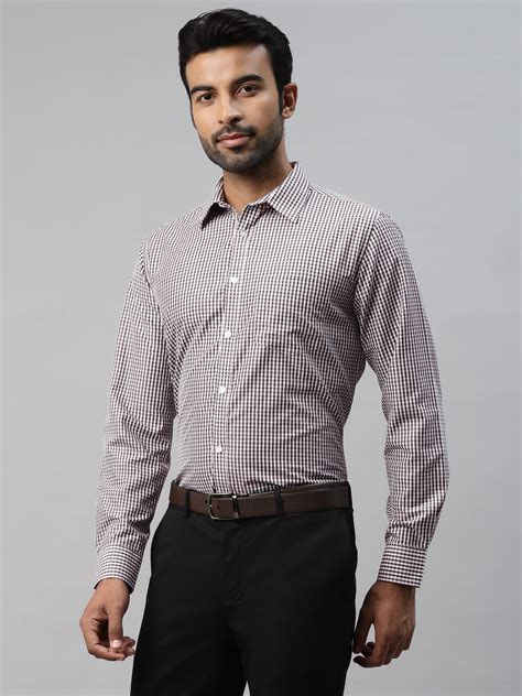 Buy Small Checks Formal Shirt For Men – Donvino