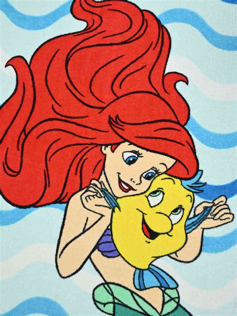 Disney Ariel & Flounder Kids Towel | Yellow Bee – Yellow Bee India
