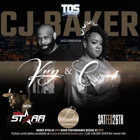 TOS SATURDAYS presents CJ BAKER & FRIENDS (CANDI "SUGAFOOT" & KOURY ...