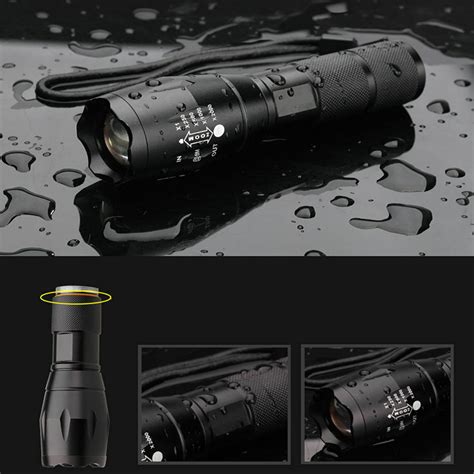 2000lm LED Waterproof Flashlight Focusable 3 Modes "Mini-TorchX"