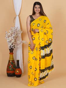 Buy RAMNATH'S Printed, Color Block, Blocked Printed Bandhani Pure ...