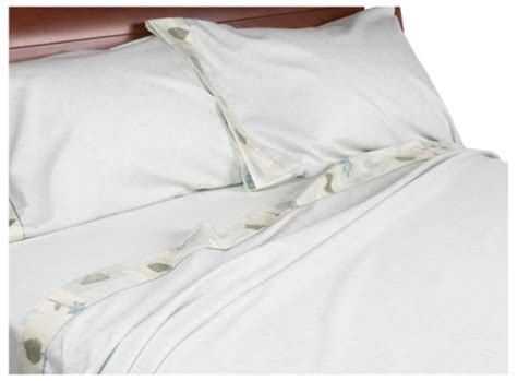 Buy Croscill Spa Leaf 250-Thread-Count Twin Sheet Set Online at Low ...