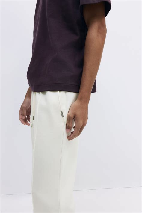 Men’s White Regular Fit Tailored joggers | H&M IN