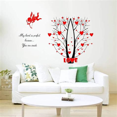 Decal O Decal' Tree with Love Quotes ' Wall Stickers : Amazon.in: Home ...