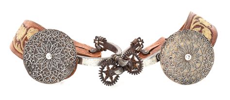 Lot Detail - REPUBLIC DE MEXICO SPURS WITH ORNATE CONCHOS