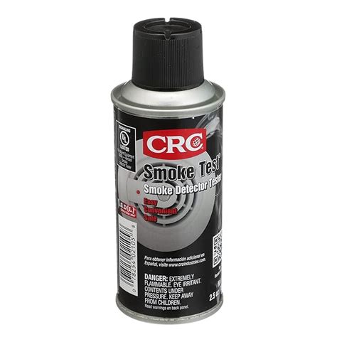 CRC Smoke Test Brand Liquid Smoke Detector Tester, 2.5 oz Aerosol Can ...
