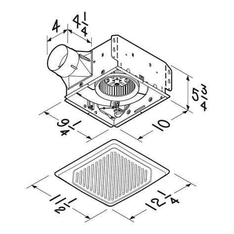 Broan Bath Ventilation Fan - 110 CFM - 3.0 Sones from BROAN | BMR