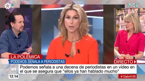 María Rey afea a Pablo Iglesias que los periodistas sean "el objeto del ...