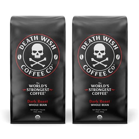 Buy Death Wish Coffee Whole Bean Dark Roast - The World's Strongest ...