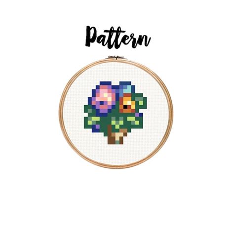 Stardew Valley Bouquet Cross Stitch Needlepoint Pattern - Etsy India