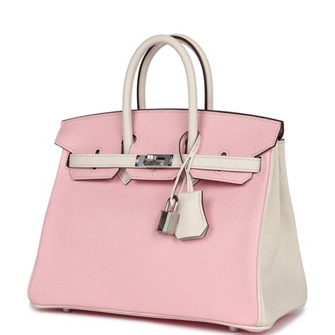 Hermes Special Order (HSS) Birkin 25 Rose Sakura and Nata Chevre Brush