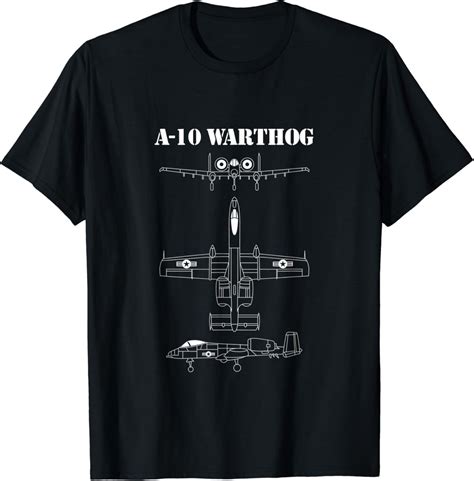Buy Vintage A-10 Warthog Airplane Schematic in White T-Shirt Online at ...