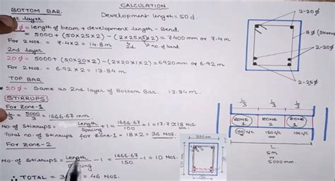 BBS for Beam | Bar Bending Schedule And Beam Reinforcement