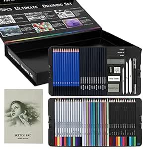 ABOUT SPACE Drawing Kit(75 Pcs) - Professional Graphite Water Colour ...
