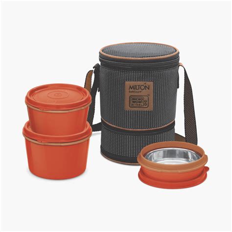 Buy MILTON Solid Flexi Tiffin Containers - Set of 3 from Milton at just ...