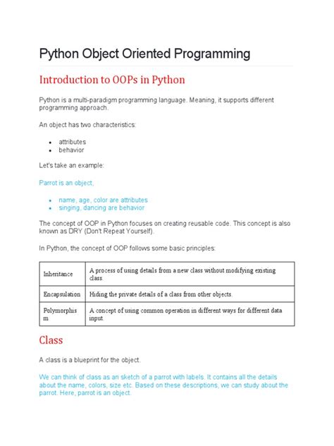 Python Object-Oriented PDF 的图像结果
