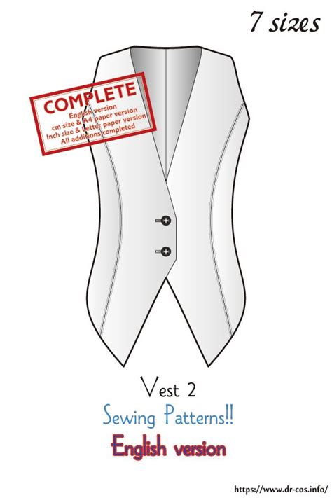 Image result for Free Printable Vest Pattern