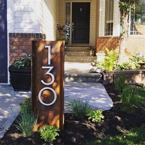 Modern House Numbers - Contemporary Address Numbers for a Stylish Exterior