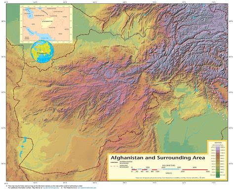 Shaded Relief Map Of Afghanistan (physical) - MapSof.net