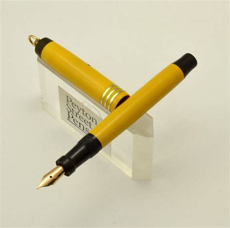 Parker Duofold Fountain Pen - Ringtop, Mandarin Yellow, Three Bands ...