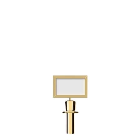 Montour Line Post and Rope Stanchion Sign Frame 7 x 11 in. H Polished ...
