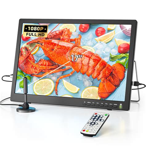 Desobry 17 Inch Small TV with 1080P HDMI Input, Portable TV with ...