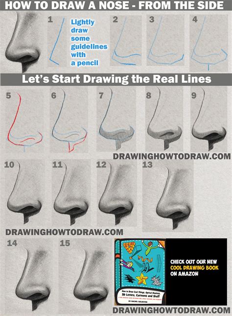 How To Draw A Nose From The Side