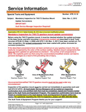 Fillable Online ATE-12-19 Mandatory Inspection for T40173 Gearbox Mount ...