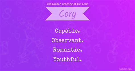 Cory The Name