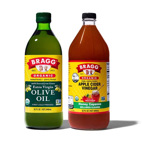 Amazon.com : Bragg Organic Extra Virgin Olive Oil 32oz + Bragg Organic ...