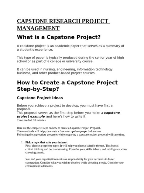 Image result for Capstone Project Research Paper Examples