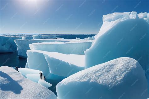 Premium Photo | A sunny day in cold Antarctica Antarctic icebergs ...