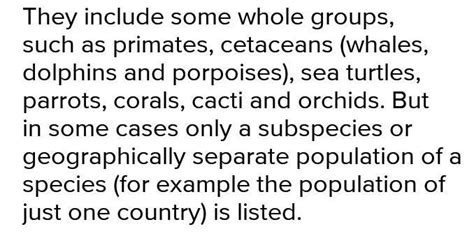 give some examples of species protected under CITES. - Brainly.in